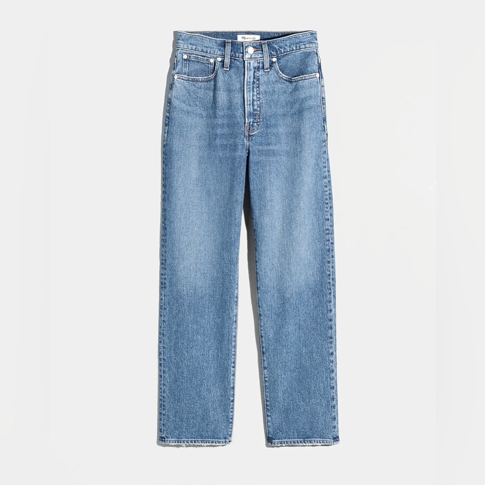 NWT Madewell The Petite Perfect Vintage Straight Jean in Earlwood Wash - Picture 4 of 8